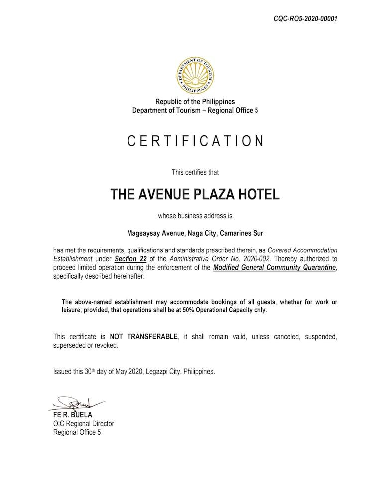 The Avenue Plaza Hotel Naga  Eksteriør billede